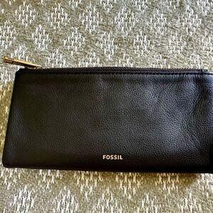 Fossil Black Leather Wallet